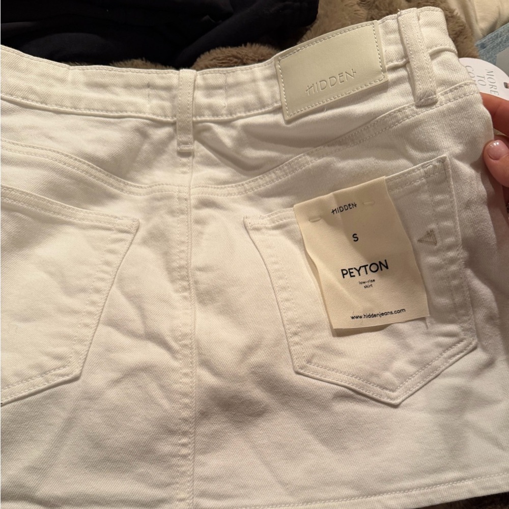 Hidden Women's White Mini Skirt